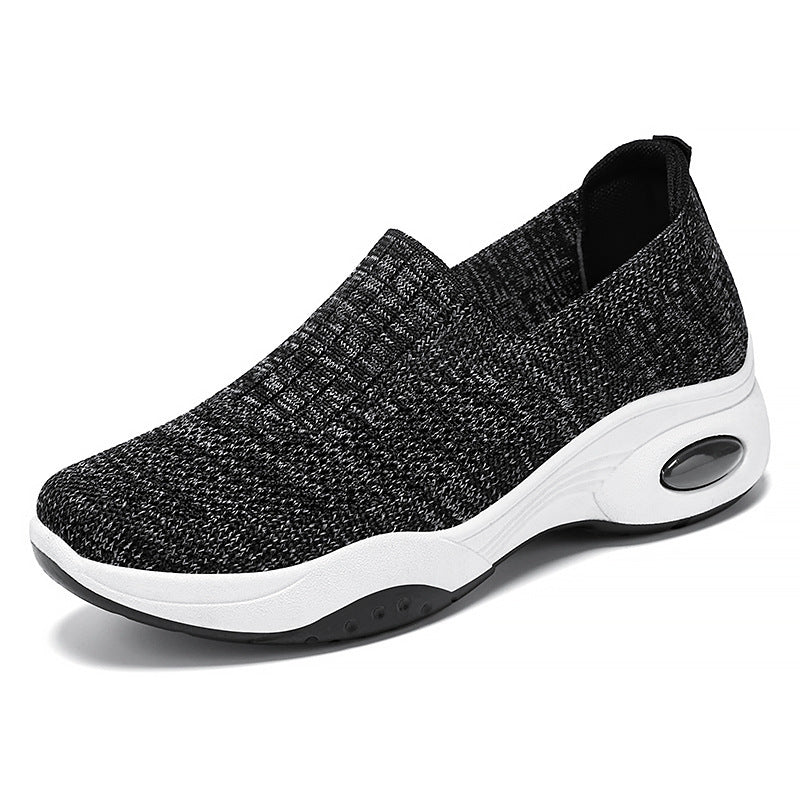 Women's Platform Flying Woven Casual Slip-on Height Increasing Cloth Shoes