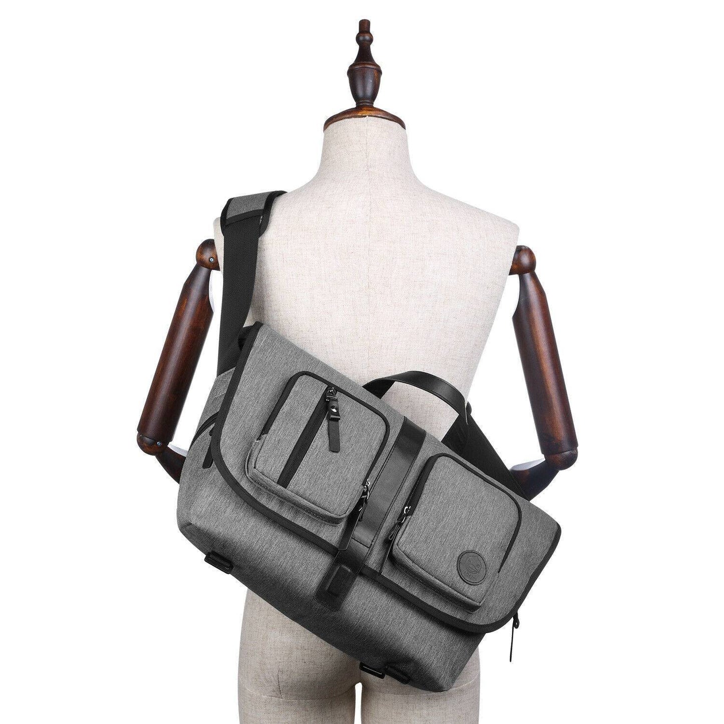 Diaper Shoulder Bag Large Messenger Diaper Bag For Fathers With 17 Pockets