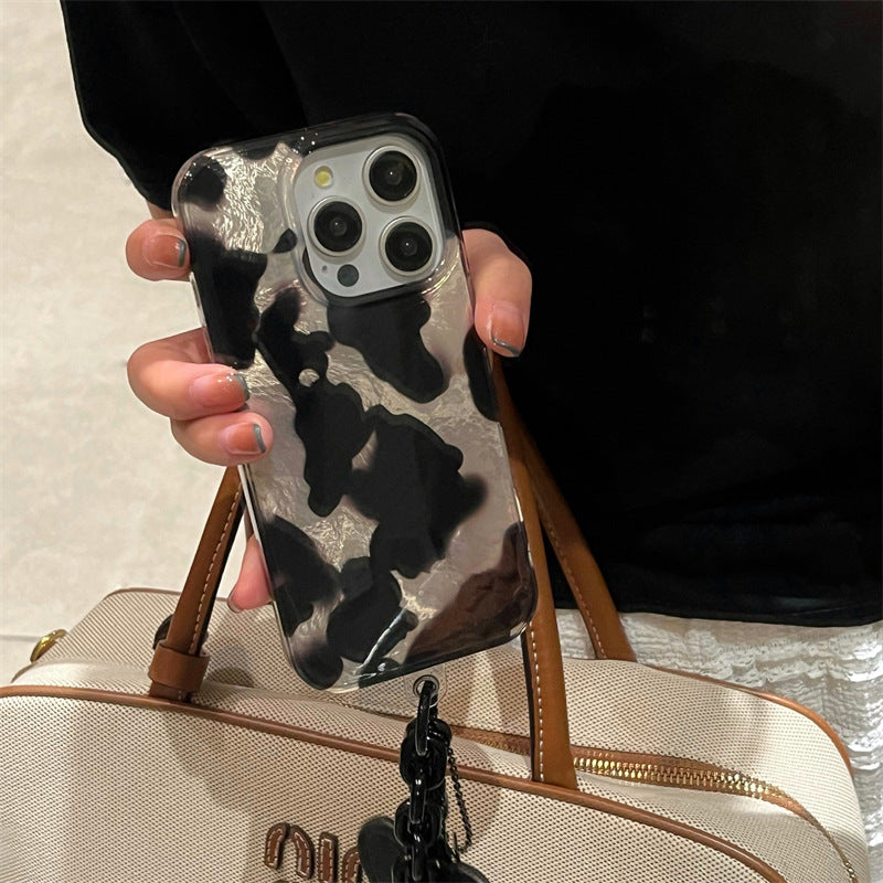 Cold Wind Black Splash Ink Patch Phone Case