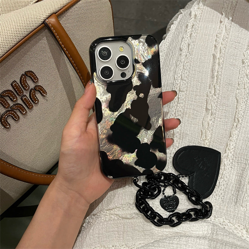 Cold Wind Black Splash Ink Patch Phone Case
