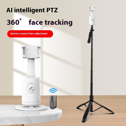 360 Auto Stabilizues Gimbal për Ndjekjen e Fytyrës me AI, Stabilizues Smart për Ndjekjen e Fytyrës, Mbajtës Telefoni Automatik për Video, Vlog, Transmetime të Drejtpërdrejta, Tripod