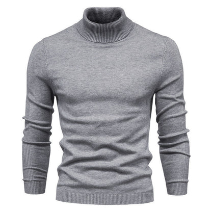 Men's Solid Color Pullover Sweater