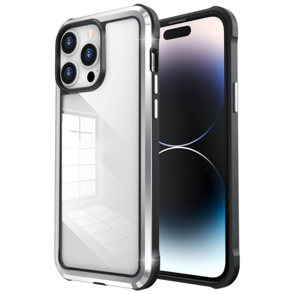 Metal Drop-proof Full Wrap Transparent Plus Stainless Steel Phone Case