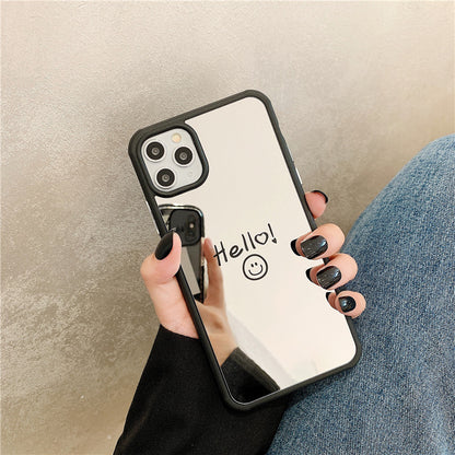 Compatible with Apple , Mobile Phone Case Silicone Personality Creative Smile Face Drop