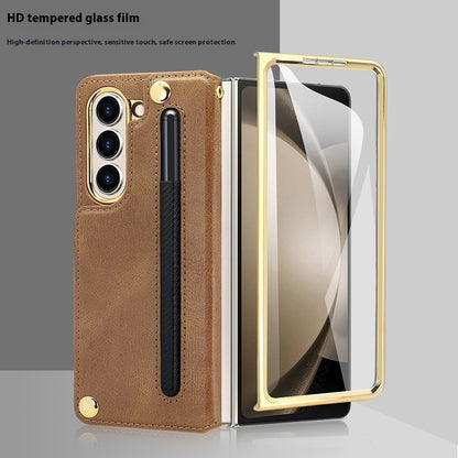 Phone Case Tempered Film Bracket With Pen Slot