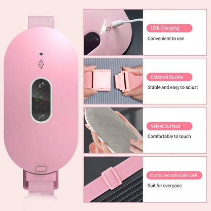 Womon Frauen während der Menstruation, Heizkissen, Massagegürtel, Bauchmassagegerät, Warm Palace, elektrisches Schmerzlinderungsgerät