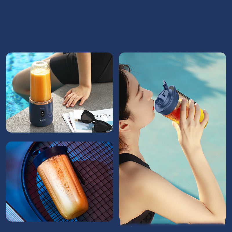 Tragbarer Mixer mit 6 Klingen, Mini-Entsafter, Tassenextraktor, Smoothie, USB-Aufladung, Fruchtpresse, Mixer, Lebensmittelmixer, Eiszerkleinerer, tragbare Entsaftermaschine
