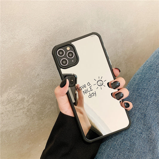 Compatible with Apple , Mobile Phone Case Silicone Personality Creative Smile Face Drop