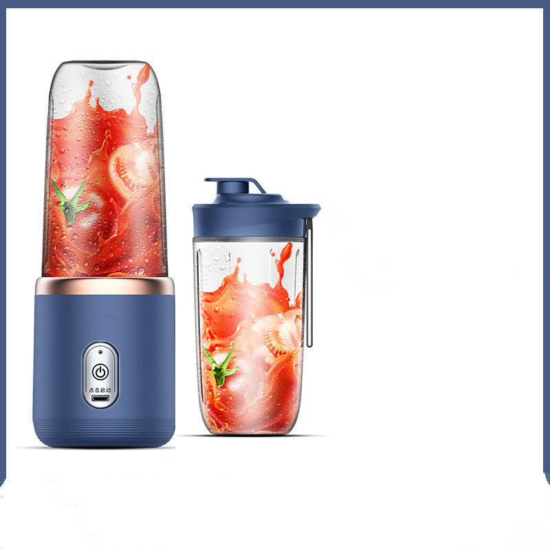 Tragbarer Mixer mit 6 Klingen, Mini-Entsafter, Tassenextraktor, Smoothie, USB-Aufladung, Fruchtpresse, Mixer, Lebensmittelmixer, Eiszerkleinerer, tragbare Entsaftermaschine