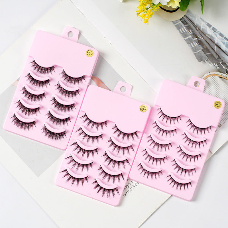 5 Pairs Manga Wimpern Neue Ankunft Anime Cosplay Natürliche Wispy Koreanische Make-Up Künstliche Falsche Wimpern