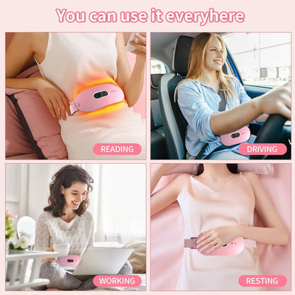 Womon Frauen während der Menstruation, Heizkissen, Massagegürtel, Bauchmassagegerät, Warm Palace, elektrisches Schmerzlinderungsgerät