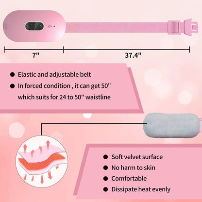 Womon Frauen während der Menstruation, Heizkissen, Massagegürtel, Bauchmassagegerät, Warm Palace, elektrisches Schmerzlinderungsgerät
