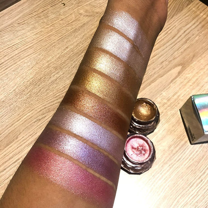 Gesichts-Highlighter Jelly Gel Mermaid Lidschatten Glow Body Glitter Festival Makeup Iluminador Gold Liquid Highlighter Bronzer