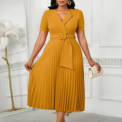 Women's Plus-Size High-Waisted Dress