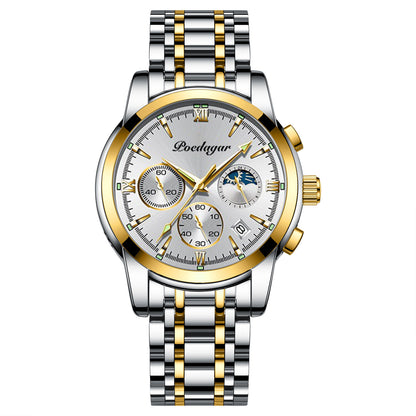 Multifunctional Men's Watch Luminous Waterproof Quartz Wrist Watch