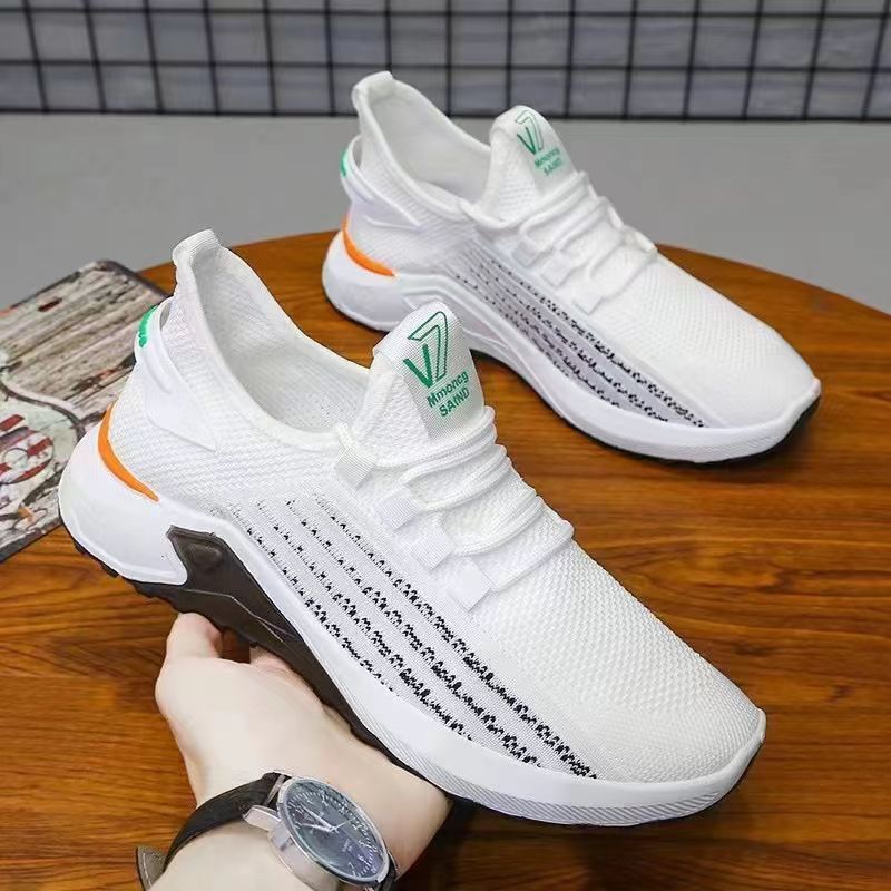 Men's Breathable Mesh Woven Casual Shoes
