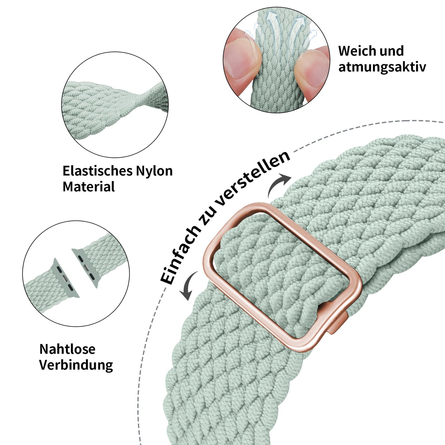 3 Uhrenarmbänder mit S-Modell