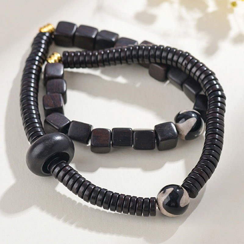 Natural Sandalwood Bodhi Round Beads Bead Bracelet