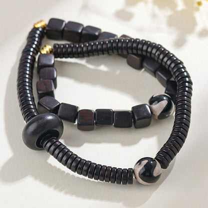 Natural Sandalwood Bodhi Round Beads Bead Bracelet