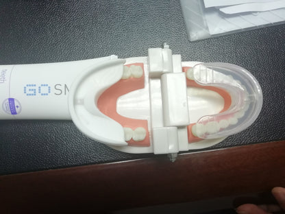 Furçë dhëmbësh elektrike automatike inteligjente 360 gradë, e papërshkueshme nga uji, me formë U, me ndriçim blu për zbardhim, karikim USB