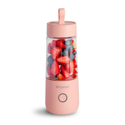 350 ml tragbarer Mixer, Entsafter, elektrisch, wiederaufladbar über USB, Mixer, Smoothie, matschig, Tasse, Saftmixer, Flasche, USB-Aufladung, Küchenhelfer