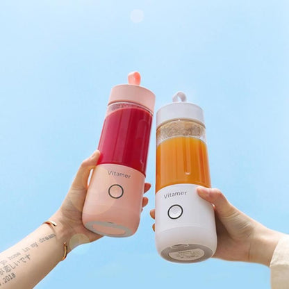350 ml tragbarer Mixer, Entsafter, elektrisch, wiederaufladbar über USB, Mixer, Smoothie, matschig, Tasse, Saftmixer, Flasche, USB-Aufladung, Küchenhelfer