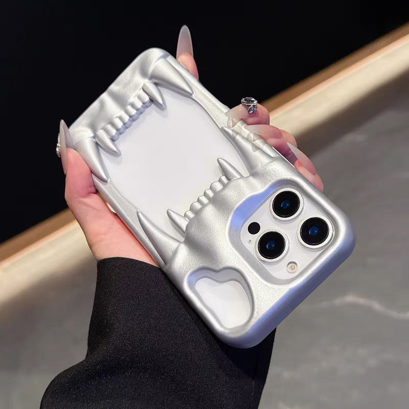 Creative Hollow Tiger Tooth Phone Case