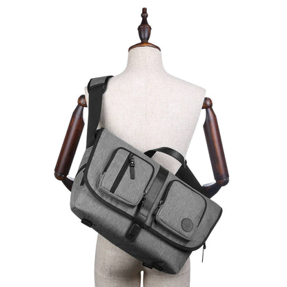 Diaper Shoulder Bag Large Messenger Diaper Bag For Fathers With 17 Pockets