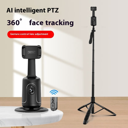 360 Auto Stabilizues Gimbal për Ndjekjen e Fytyrës me AI, Stabilizues Smart për Ndjekjen e Fytyrës, Mbajtës Telefoni Automatik për Video, Vlog, Transmetime të Drejtpërdrejta, Tripod