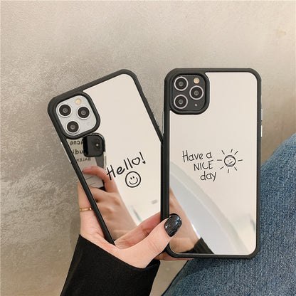 Compatible with Apple , Mobile Phone Case Silicone Personality Creative Smile Face Drop