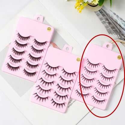 5 Pairs Manga Wimpern Neue Ankunft Anime Cosplay Natürliche Wispy Koreanische Make-Up Künstliche Falsche Wimpern