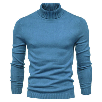 Men's Solid Color Pullover Sweater