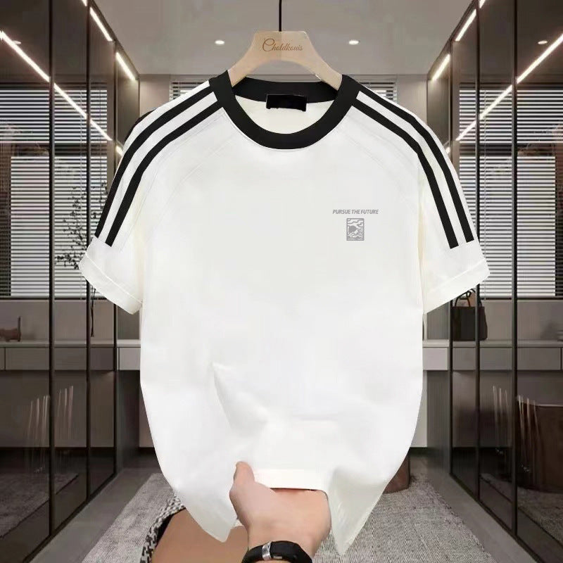 Men's Summer Clothes American Printed Cotton Half Sleeve