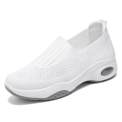 Women's Platform Flying Woven Casual Slip-on Height Increasing Cloth Shoes