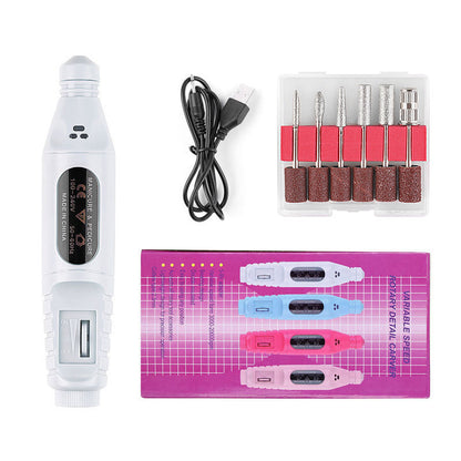 Nagelstift-Polierer, USB-Kabel, tragbar, Maniküre-Schärfer, Nagelwerkzeuge