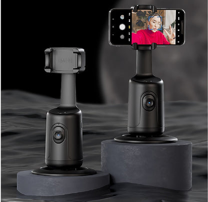 360 Auto Stabilizues Gimbal për Ndjekjen e Fytyrës me AI, Stabilizues Smart për Ndjekjen e Fytyrës, Mbajtës Telefoni Automatik për Video, Vlog, Transmetime të Drejtpërdrejta, Tripod