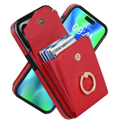Versatile Leather Case With Multifunctional Card Insertion Phone Case