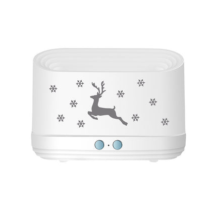 Elch Flamme Befeuchter Diffusor Stumm Haushalt Atmosphäre Lampe Weihnachten Home Dekorationen