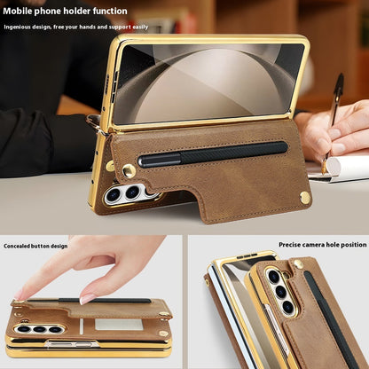 Phone Case Tempered Film Bracket With Pen Slot