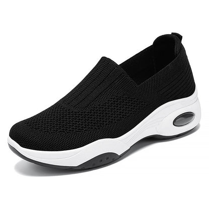 Women's Platform Flying Woven Casual Slip-on Height Increasing Cloth Shoes