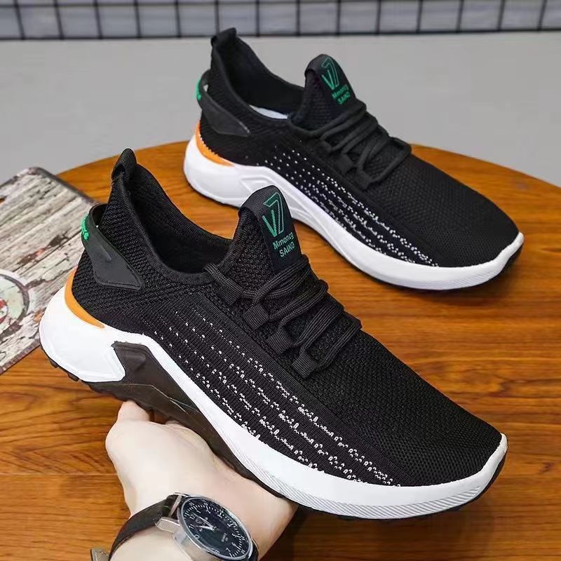 Men's Breathable Mesh Woven Casual Shoes