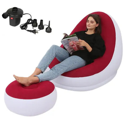 Dyshek Ajri me Fryrje, Divan i Rehatshëm, Shezlong, Stool Këmbësh, Beanbag Tek për Përdorim në Shtëpi dhe Jashtë