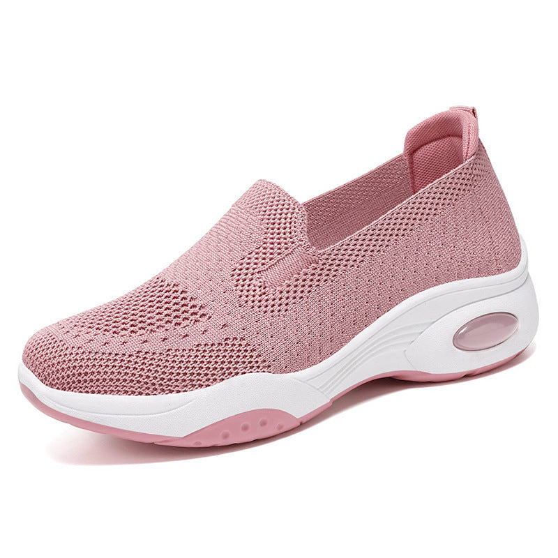 Women's Platform Flying Woven Casual Slip-on Height Increasing Cloth Shoes