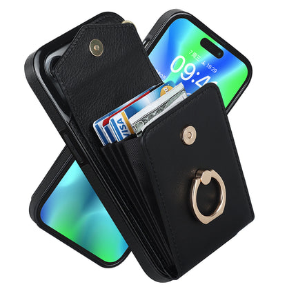 Versatile Leather Case With Multifunctional Card Insertion Phone Case