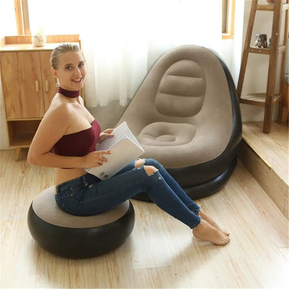 Dyshek Ajri me Fryrje, Divan i Rehatshëm, Shezlong, Stool Këmbësh, Beanbag Tek për Përdorim në Shtëpi dhe Jashtë