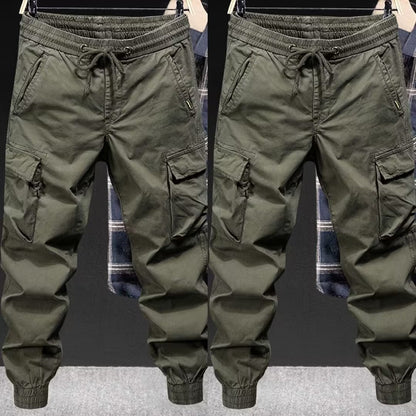 Loose Tappered Solid Color Overalls