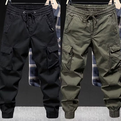 Loose Tappered Solid Color Overalls