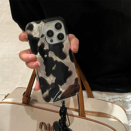 Cold Wind Black Splash Ink Patch Phone Case
