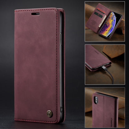 Multifunctional Leather Magnetic Phone Case Card Flip Protective Cover