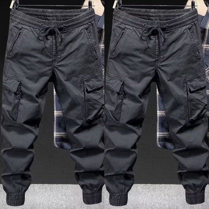 Loose Tappered Solid Color Overalls